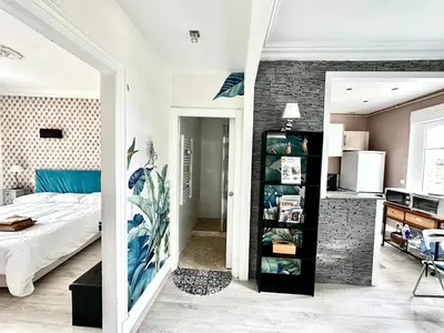 Un ou plusieurs lits dans un hébergement de l'établissement joli T2 situé dans le coeur de Cabourg