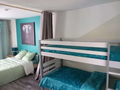 Un ou plusieurs lits dans un hébergement de l'établissement Domaine du hanovre Comfortable holiday residence