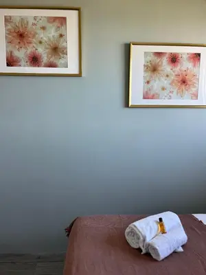 Un ou plusieurs lits dans un hébergement de l'établissement Appartement T2 vue mer