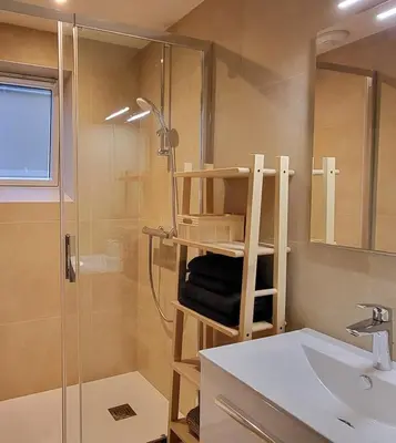 Salle de bains dans l'établissement Le Cosy Home
