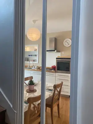 Cuisine ou kitchenette dans l'établissement Villa Patton