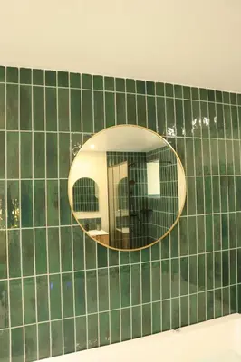 Salle de bains dans l'établissement Gîte l'écume avec balnéo 10 minutes Mt St Michel