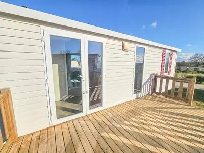 Balcon ou terrasse dans l'établissement Mobile Home Luca - Séjour Nature