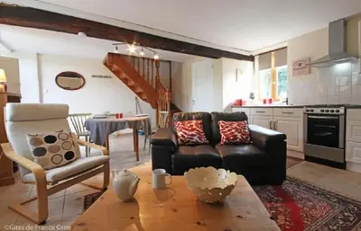 Cuisine ou kitchenette dans l'établissement Gite in rural Normandy