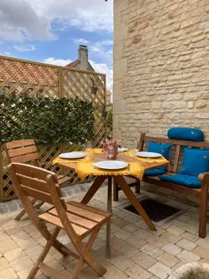 Coin salon dans l'établissement L'étable normande