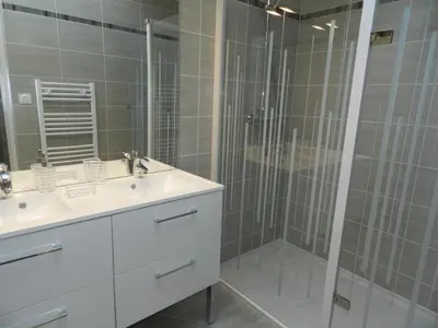 Salle de bains dans l'établissement Gîte Utah
