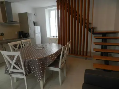 Cuisine ou kitchenette dans l'établissement Gîte Utah