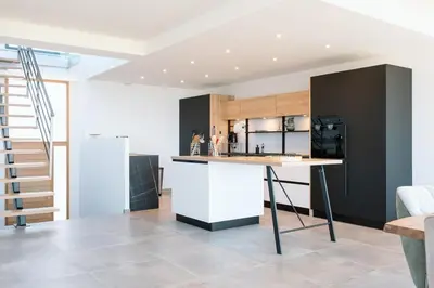 Cuisine ou kitchenette dans l'établissement Villa Bellevue