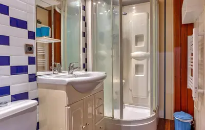 Salle de bains dans l'établissement Aut Longère Vue Campagne