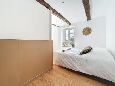 Un ou plusieurs lits dans un hébergement de l'établissement Bienvenue au Gîte Cassa