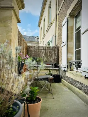 Terrasse ou espace extérieur de l'établissement Le poisson dans le percolateur