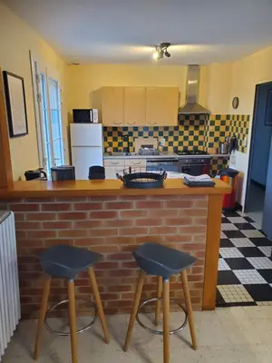 Cuisine ou kitchenette dans l'établissement A l'horizon du Mont