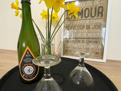 Boissons dans l'établissement Maison de caractère près du lac de Rabodanges, idéale pour familles - FR-1-497-237