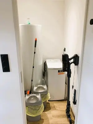 Salle de bains dans l'établissement Le Gîte du Plessis Montanel à 25 mn du Mont Saint-Michel