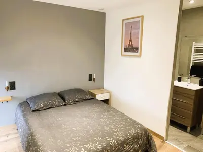 Un ou plusieurs lits dans un hébergement de l'établissement Le Gîte du Plessis Montanel à 25 mn du Mont Saint-Michel