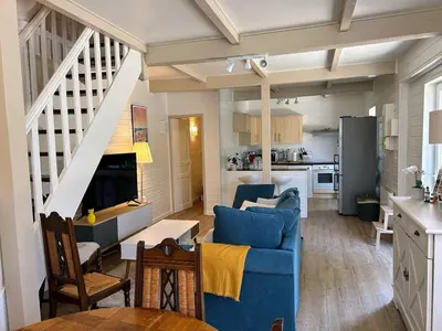 Cuisine ou kitchenette dans l'établissement Maison de vacances cosy à 5mn de la plage
