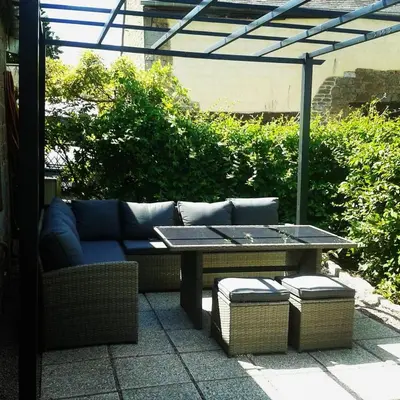 Coin salon dans l'établissement Beautiful village home close to all attractions