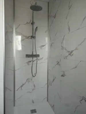 Salle de bains dans l'établissement Gîte de la Sée