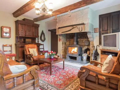 Coin salon dans l'établissement Normandy Countryside Stay
