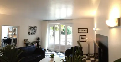 Coin salon dans l'établissement Le Clos des Pommiers gîte