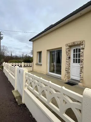 Balcon ou terrasse dans l'établissement Aux charmes de la campagne