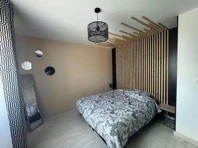 Un ou plusieurs lits dans un hébergement de l'établissement Maison neuve Contemporaine
