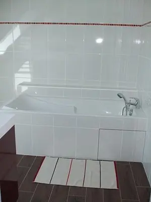 Salle de bains dans l'établissement Villa Juliette