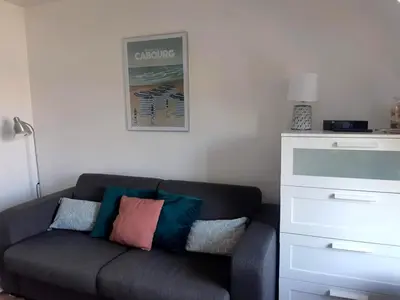 Coin salon dans l'établissement Studio à côté de la thalasso