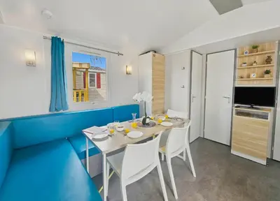 Télévision ou salle de divertissement dans l'établissement Mobilhome