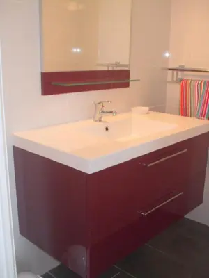 Salle de bains dans l'établissement villa Pauline