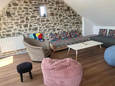 Coin salon dans l'établissement La Maison de Marin