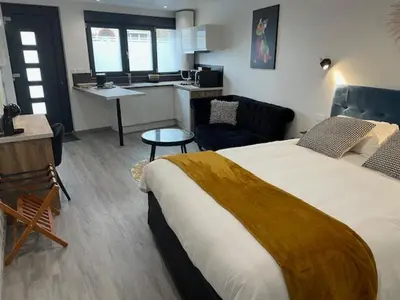Un ou plusieurs lits dans un hébergement de l'établissement studio269