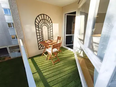 Plan de l'établissement Appartement à 10 minutes à pied du centre ville avec parking privé et balcon