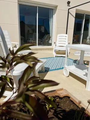 Balcon ou terrasse dans l'établissement La P'tite Huguette