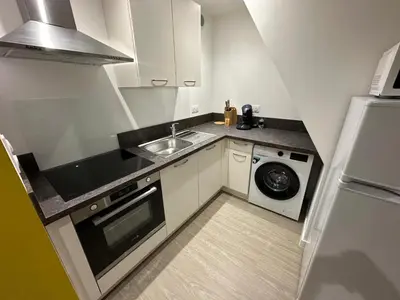 Cuisine ou kitchenette dans l'établissement Appartement Djo&Juh 4