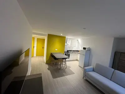 Cuisine ou kitchenette dans l'établissement Appartement Djo&Juh 4
