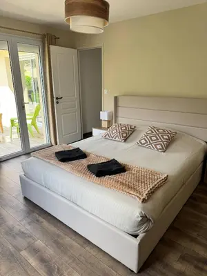 Un ou plusieurs lits dans un hébergement de l'établissement Maison des Laquais