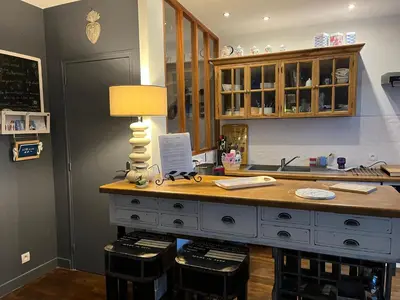 Cuisine ou kitchenette dans l'établissement Villa Noroit
