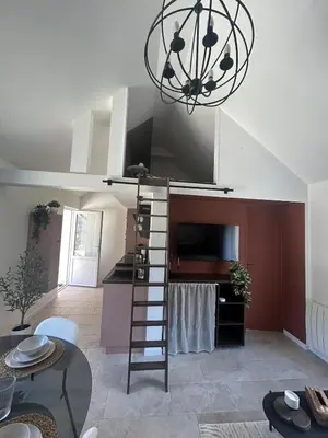 Télévision ou salle de divertissement dans l'établissement Mon duplex