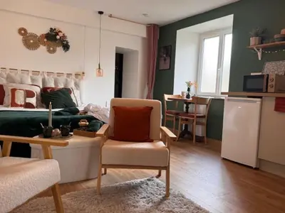 Cuisine ou kitchenette dans l'établissement L'écrin de la villa des roses