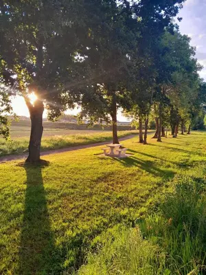 Paysage naturel près de la maison de vacances