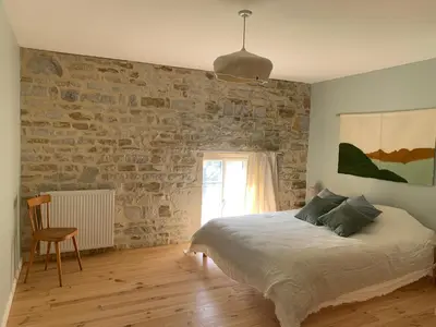 Un ou plusieurs lits dans un hébergement de l'établissement Le Mesnil Dan - séminaire, gîte de groupe 24 personnes