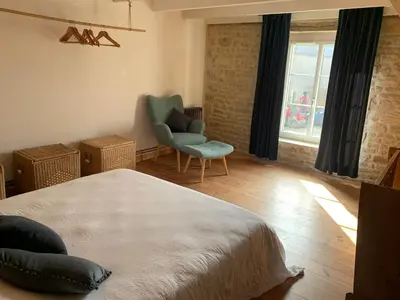 Un ou plusieurs lits dans un hébergement de l'établissement Le Mesnil Dan - séminaire, gîte de groupe 24 personnes