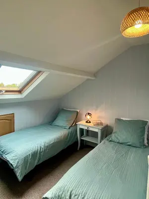 Un ou plusieurs lits dans un hébergement de l'établissement Gîtes de la Mouette - Le Sauticot 4-5 personnes