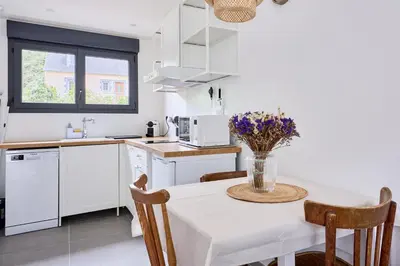 Cuisine ou kitchenette dans l'établissement Margaux - Proche du Port