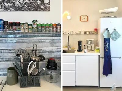 Cuisine ou kitchenette dans l'établissement Fenêtre sur Mer I CAP MER