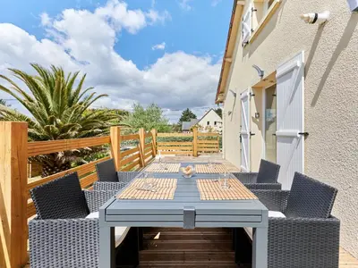 Balcon ou terrasse dans l'établissement Holiday Home Bellevue by Interhome