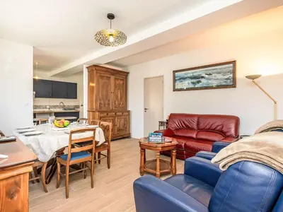 Coin salon dans l'établissement Holiday Home la Rivière by Interhome
