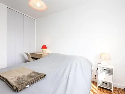 Un ou plusieurs lits dans un hébergement de l'établissement Holiday Home Le Petit Moulin by Interhome