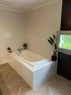 Salle de bains dans l'établissement Le Loft Corail